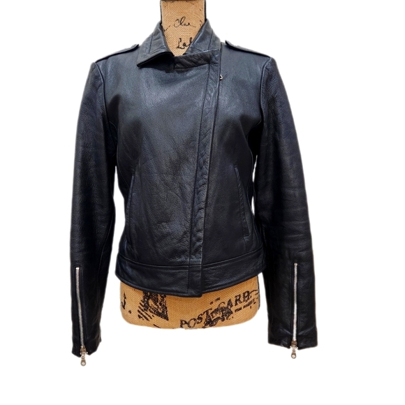 VINTAGE WILSONS LEATHER Moto Jacket,  Women's Medium - Picture 5 of 11